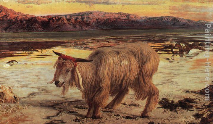 The Scapegoat painting - William Holman Hunt The Scapegoat art painting